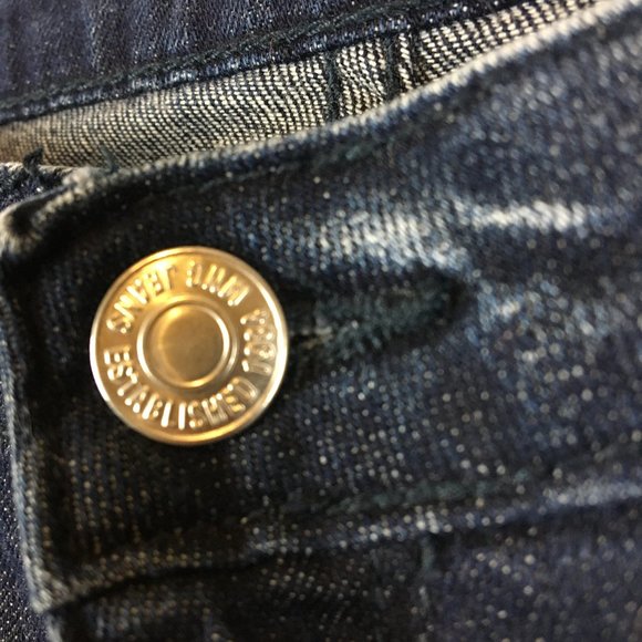 MNG Collection Dark Wash Distressed Skinny Jeans - Picture 2 of 8